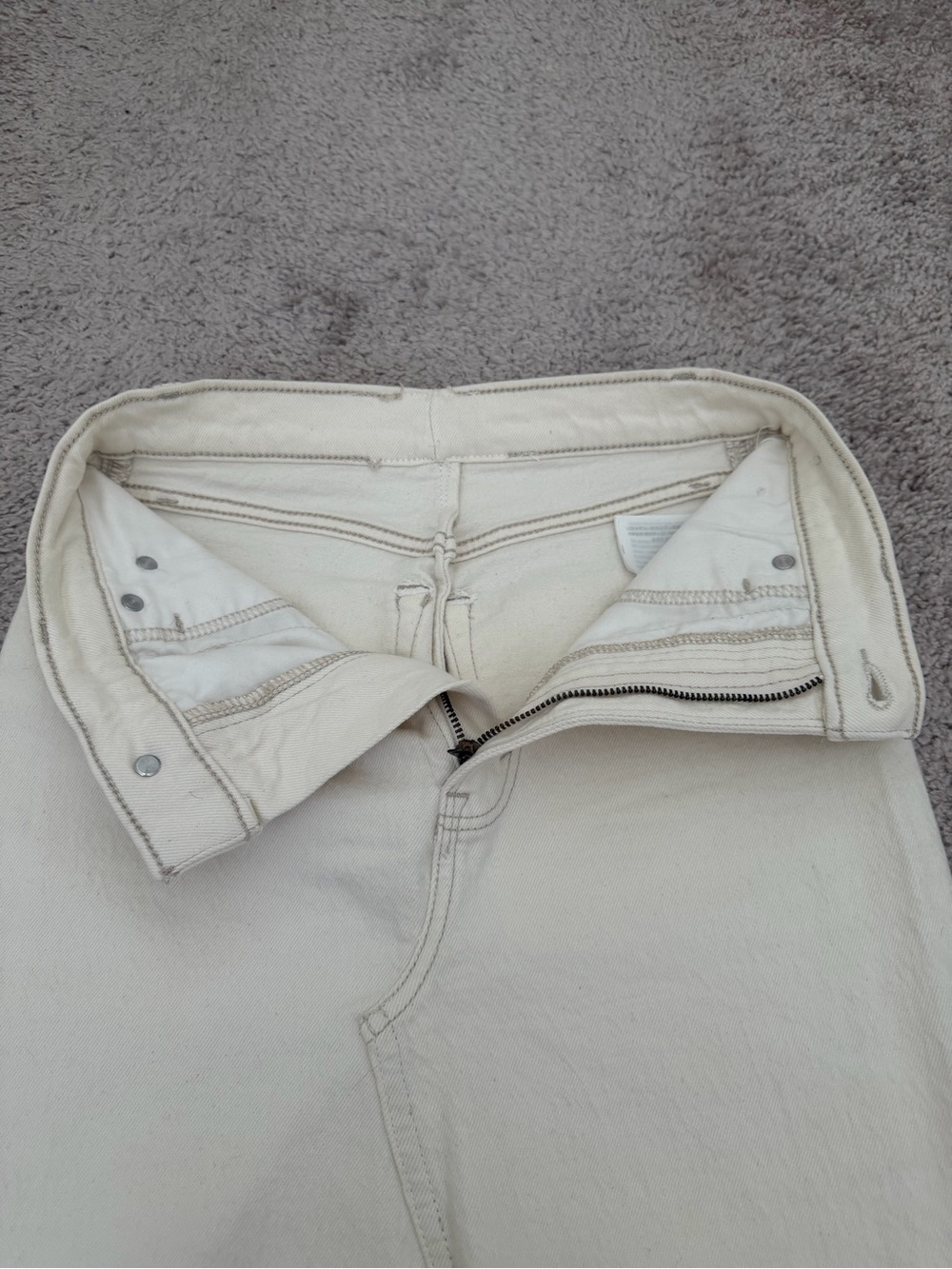 Abercrombie Cream Denim Maxi Skirt - Picture 4 of 8